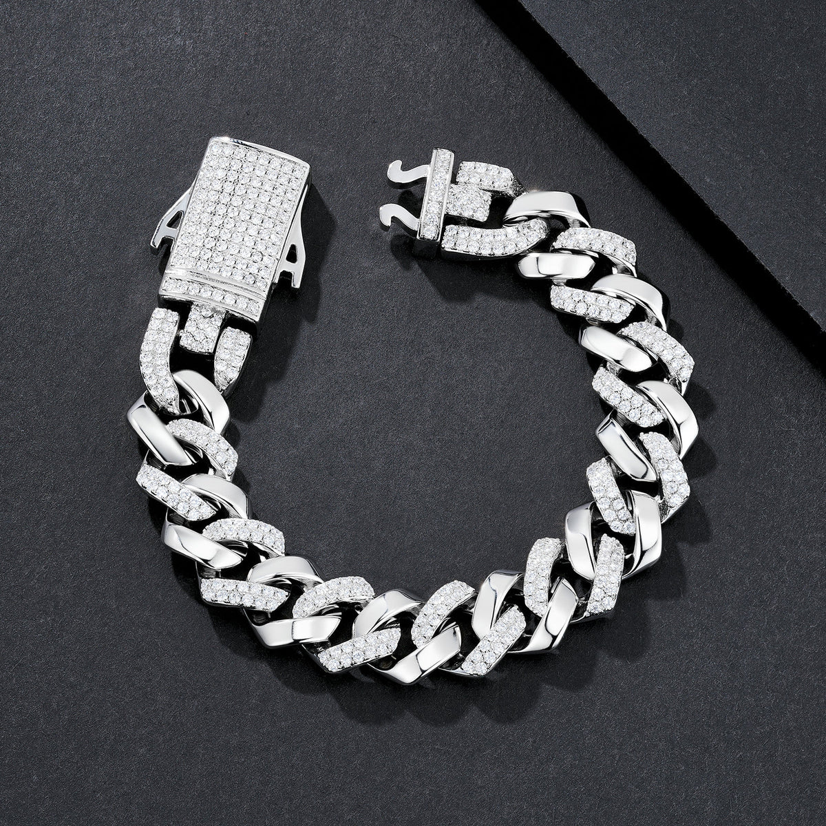 14mm Massive Chunky Plain Miami Cuban Bracelet