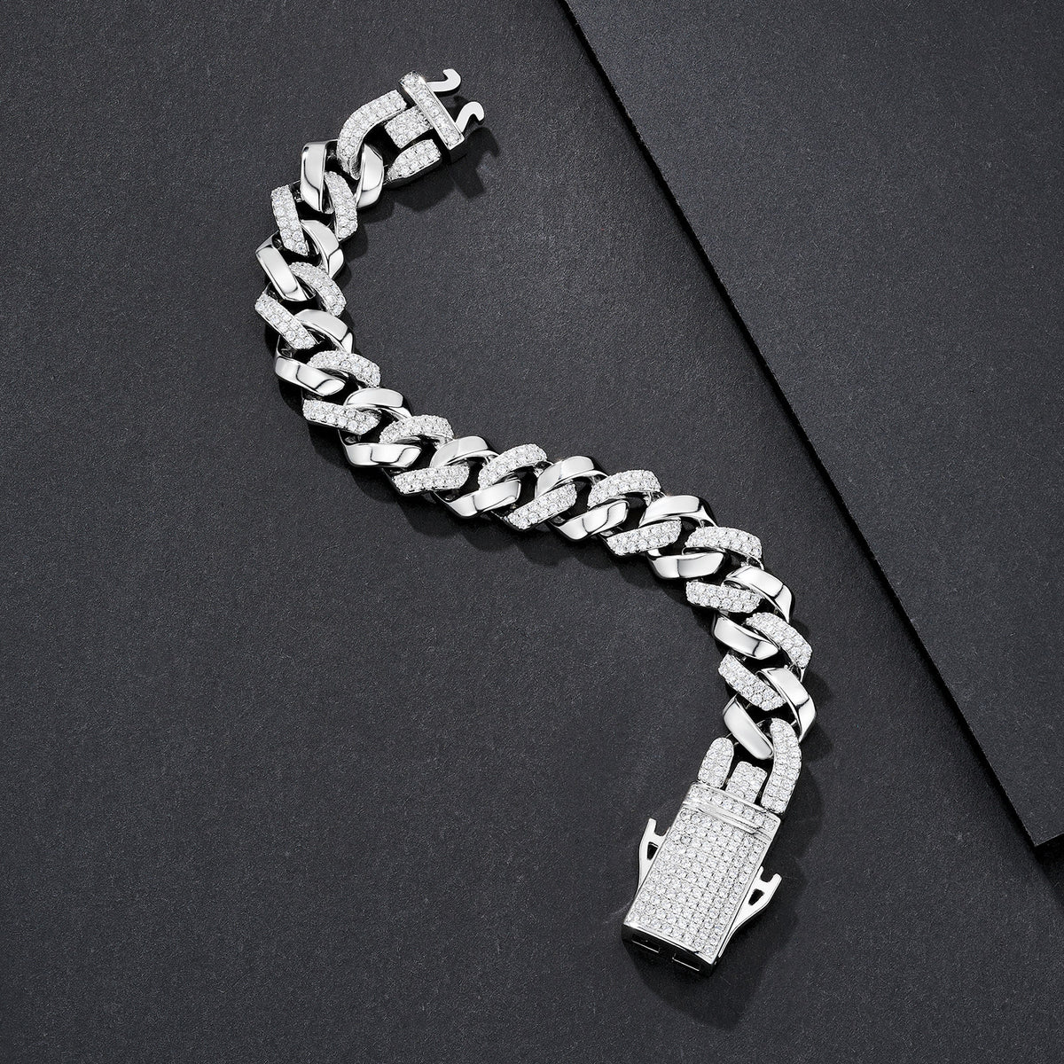 14mm Massive Chunky Plain Miami Cuban Bracelet