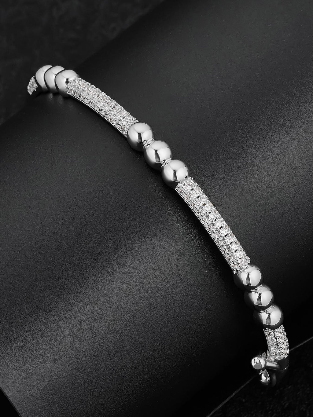 Iced Heart Tennis Bracelet