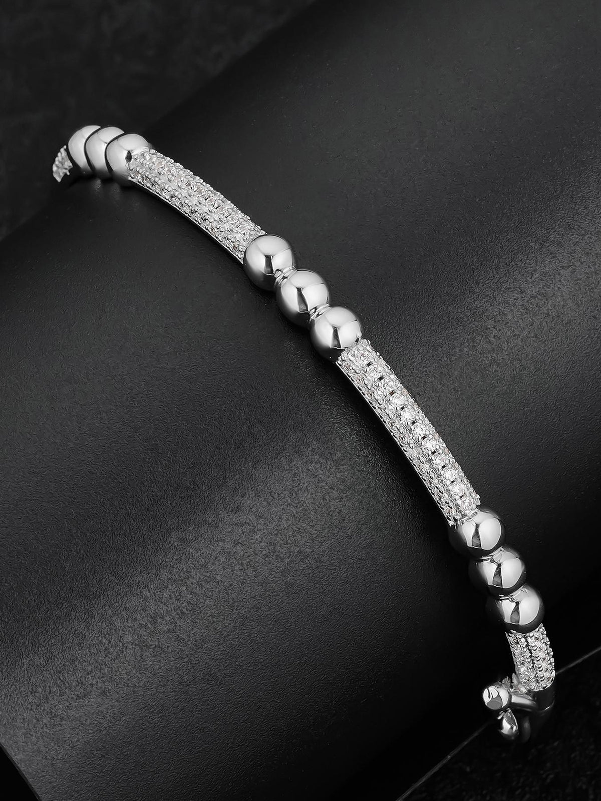 Iced Heart Tennis Bracelet