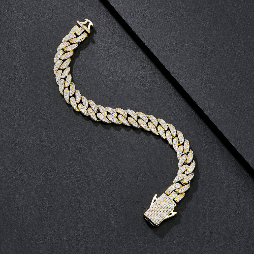 10mm Sparkle-CZ Iced Miami Cuban Bracelet
