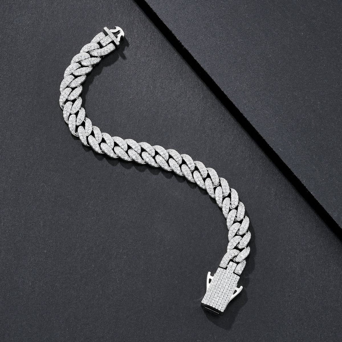 10mm Sparkle-CZ Iced Miami Cuban Bracelet
