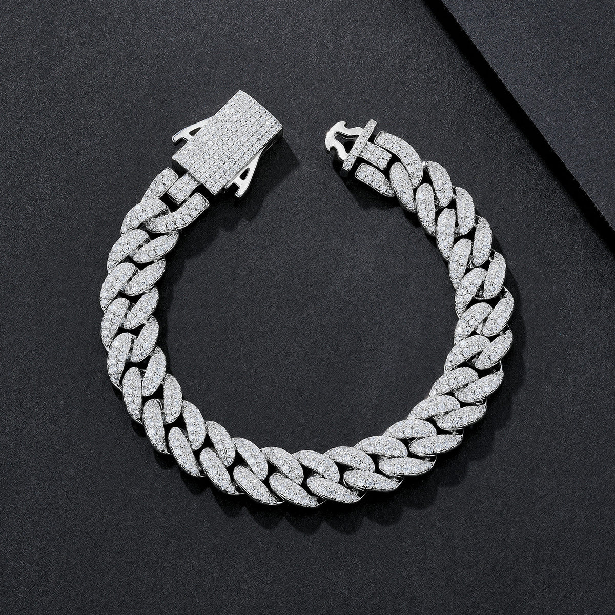 10mm Sparkle-CZ Iced Miami Cuban Bracelet