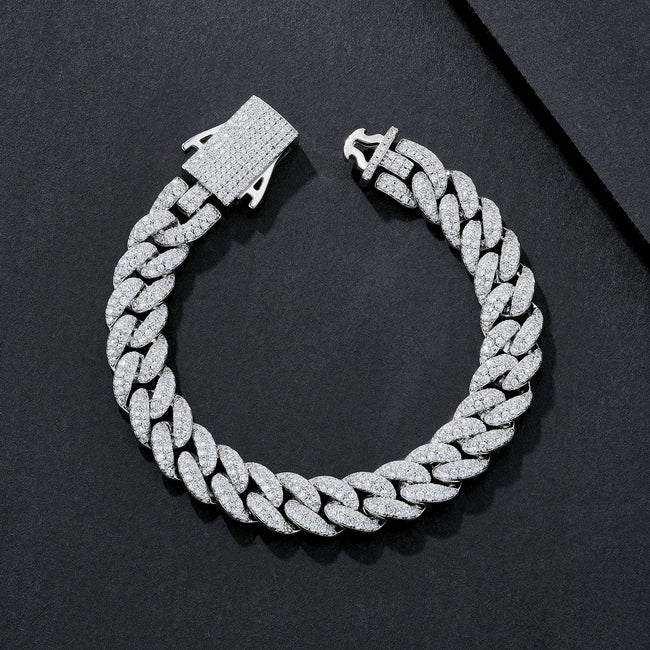 10mm Sparkle-CZ Iced Miami Cuban Bracelet Hover Image