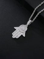 3D Hamsa Hand Pendant