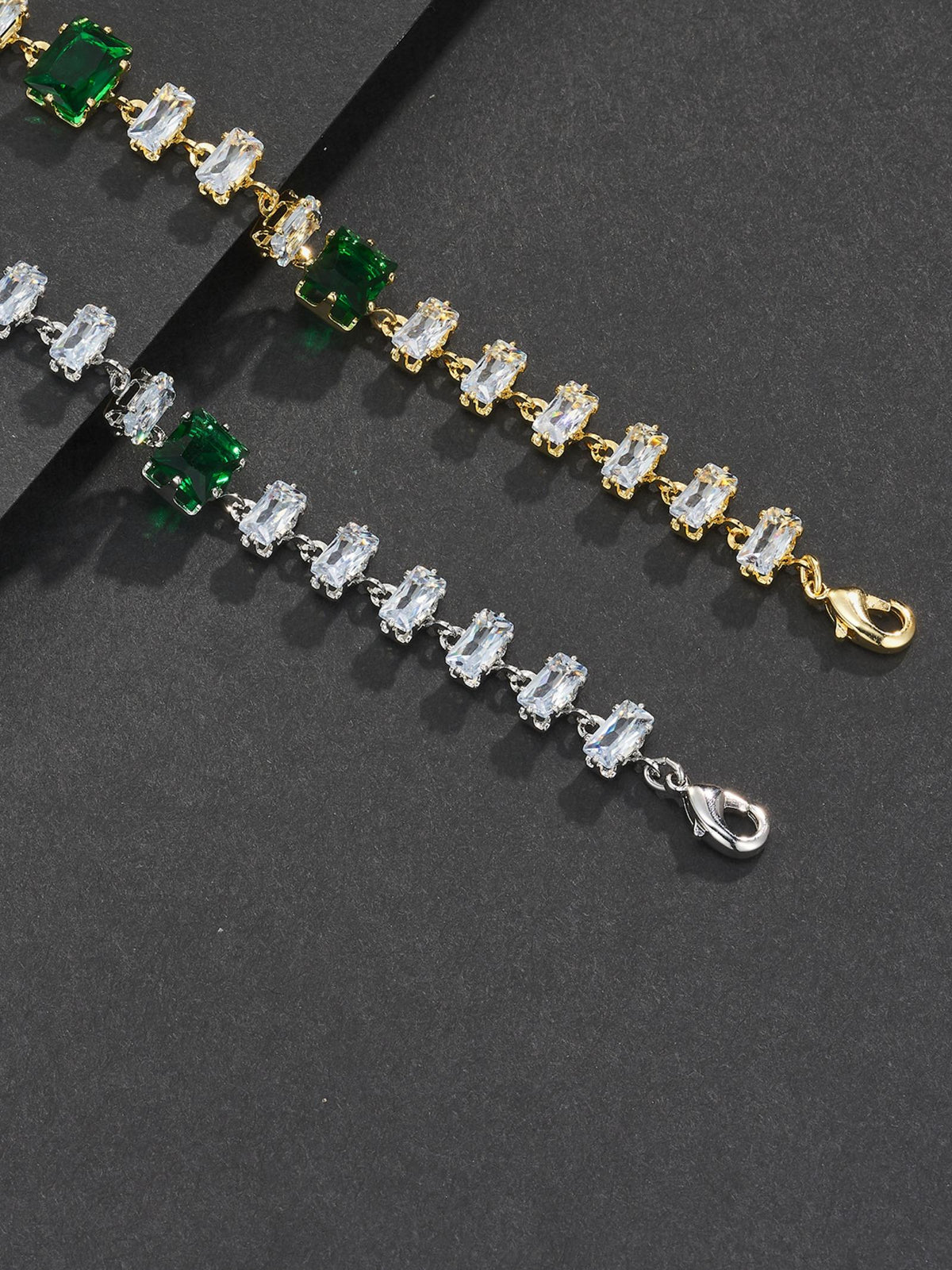 Green Baguette Bracelet