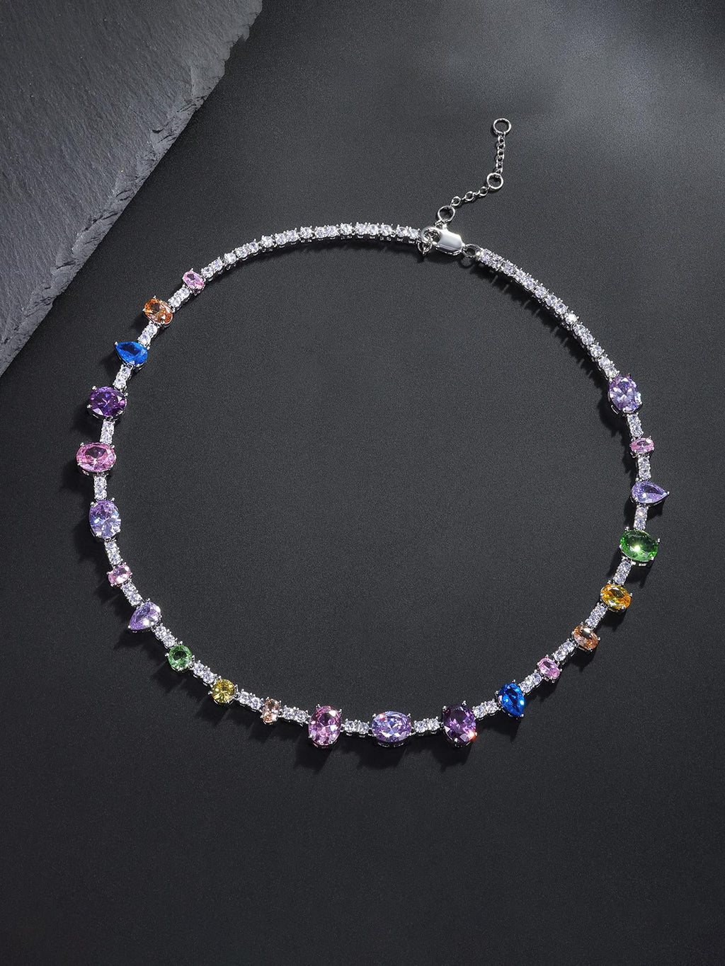 10mm Colored Stone Tennis Chain