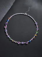 10mm Colored Stone Tennis Chain