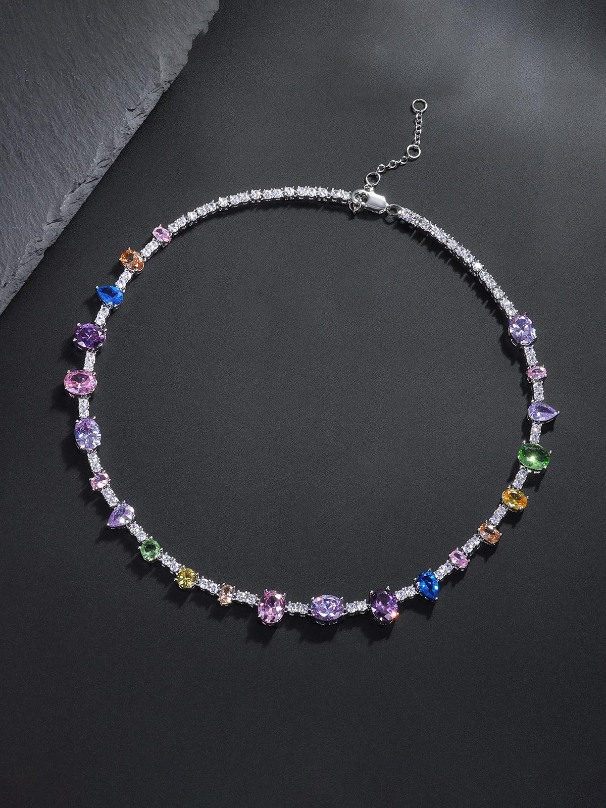 10mm Colored Stone Tennis Chain