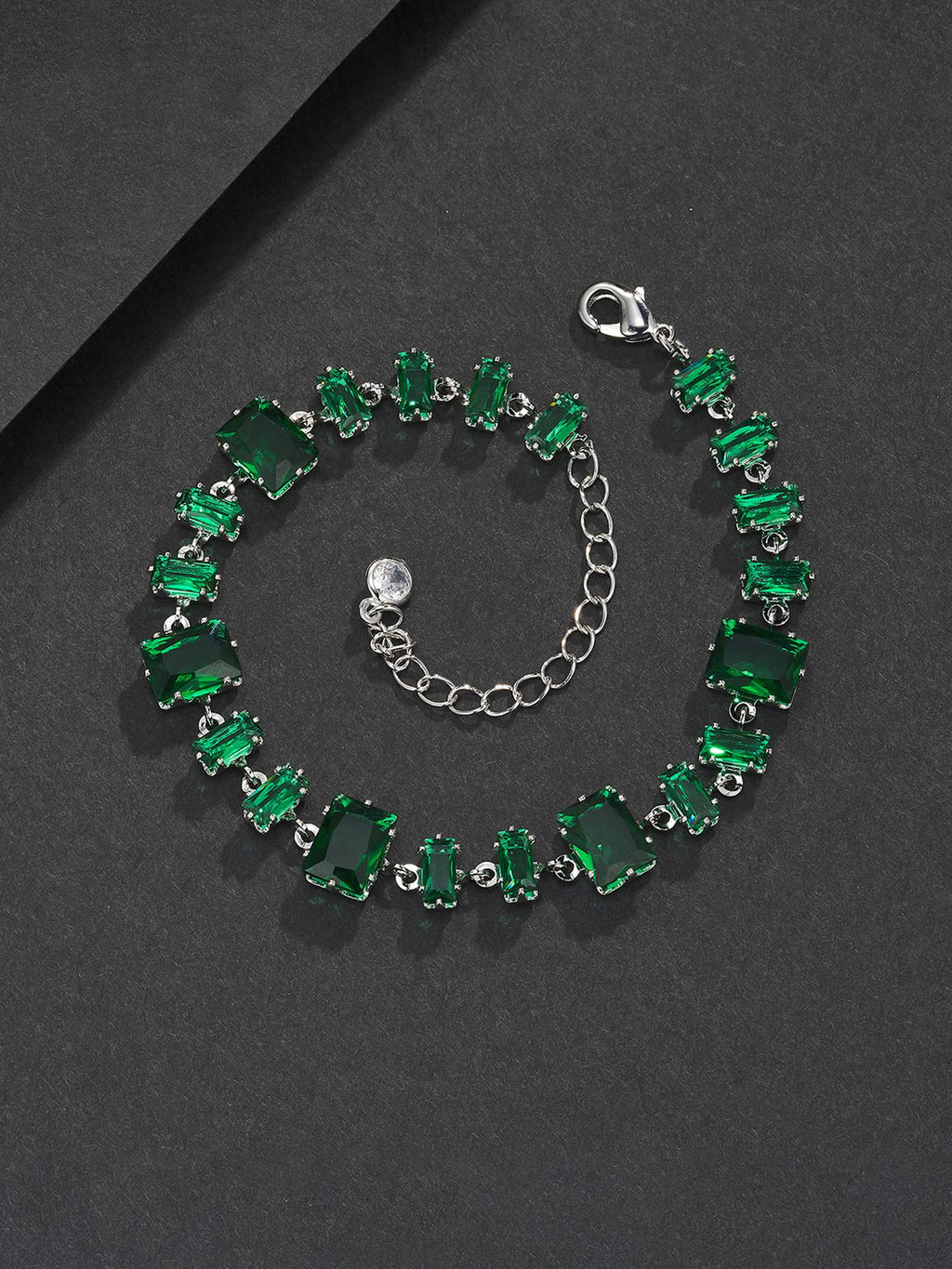 Green Baguette Bracelet