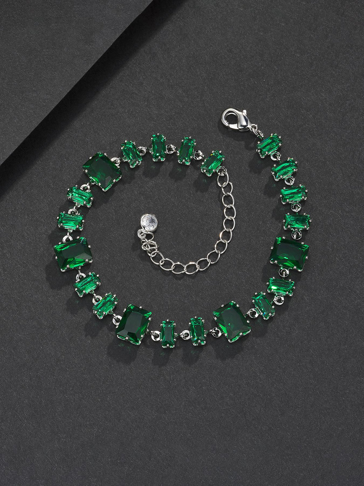 Green Baguette Bracelet