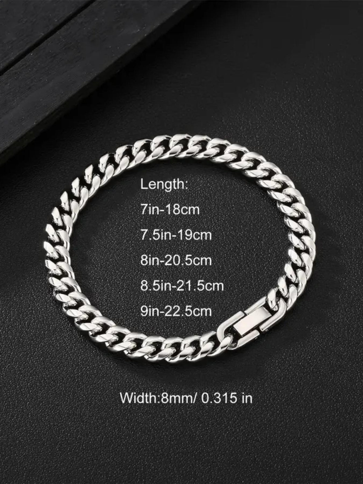 8mm Men’s Miami Cuban Link Bracelet