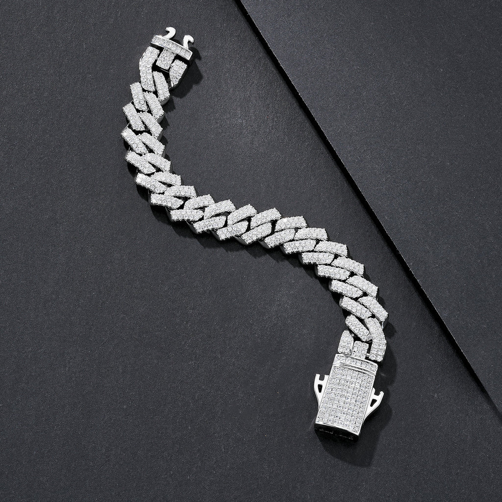 14mm Jumbo Iced Miami Cuban Bracelet