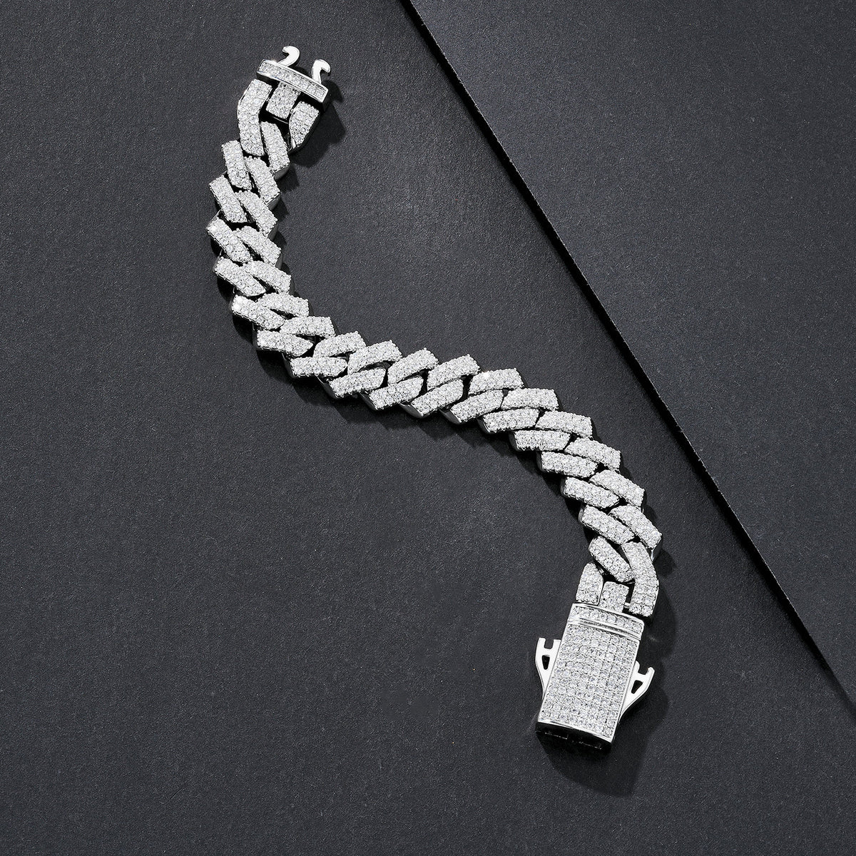 14mm Jumbo Iced Miami Cuban Bracelet