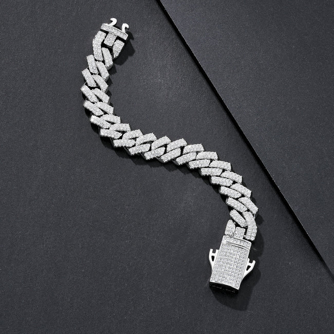 14mm Jumbo Iced Miami Cuban Bracelet Main Image