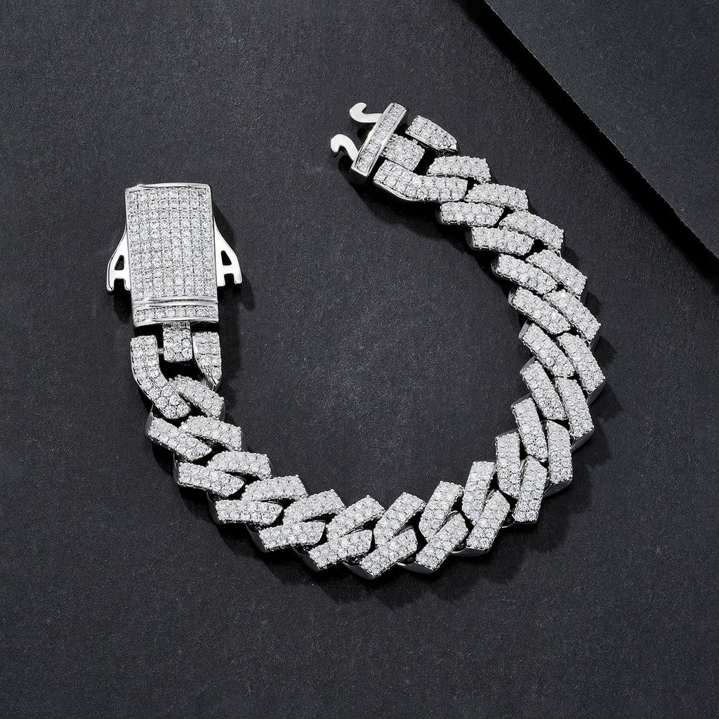 14mm Jumbo Iced Miami Cuban Bracelet