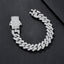 14mm Jumbo Iced Miami Cuban Bracelet
