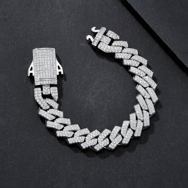14mm Jumbo Iced Miami Cuban Bracelet Hover Image