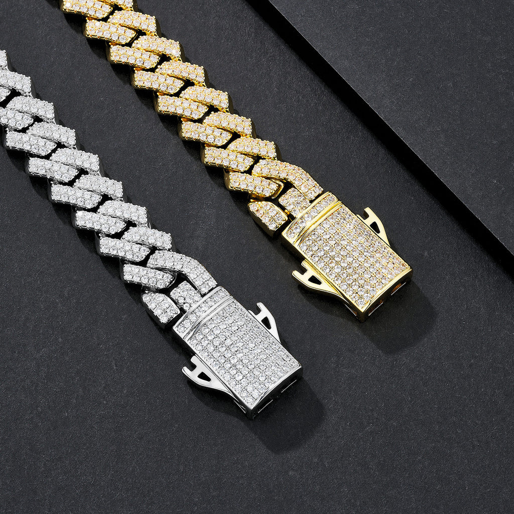 14mm Jumbo Iced Miami Cuban Bracelet