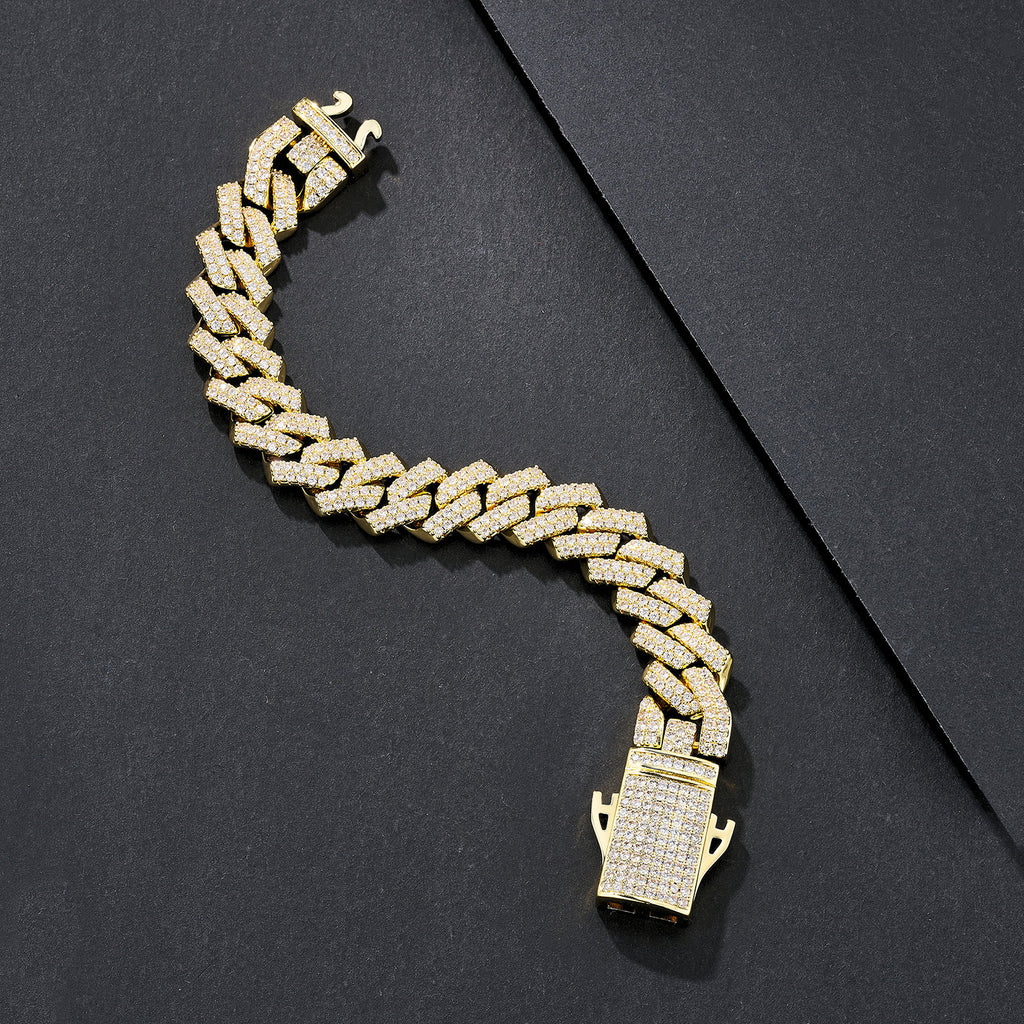 14mm Jumbo Iced Miami Cuban Bracelet