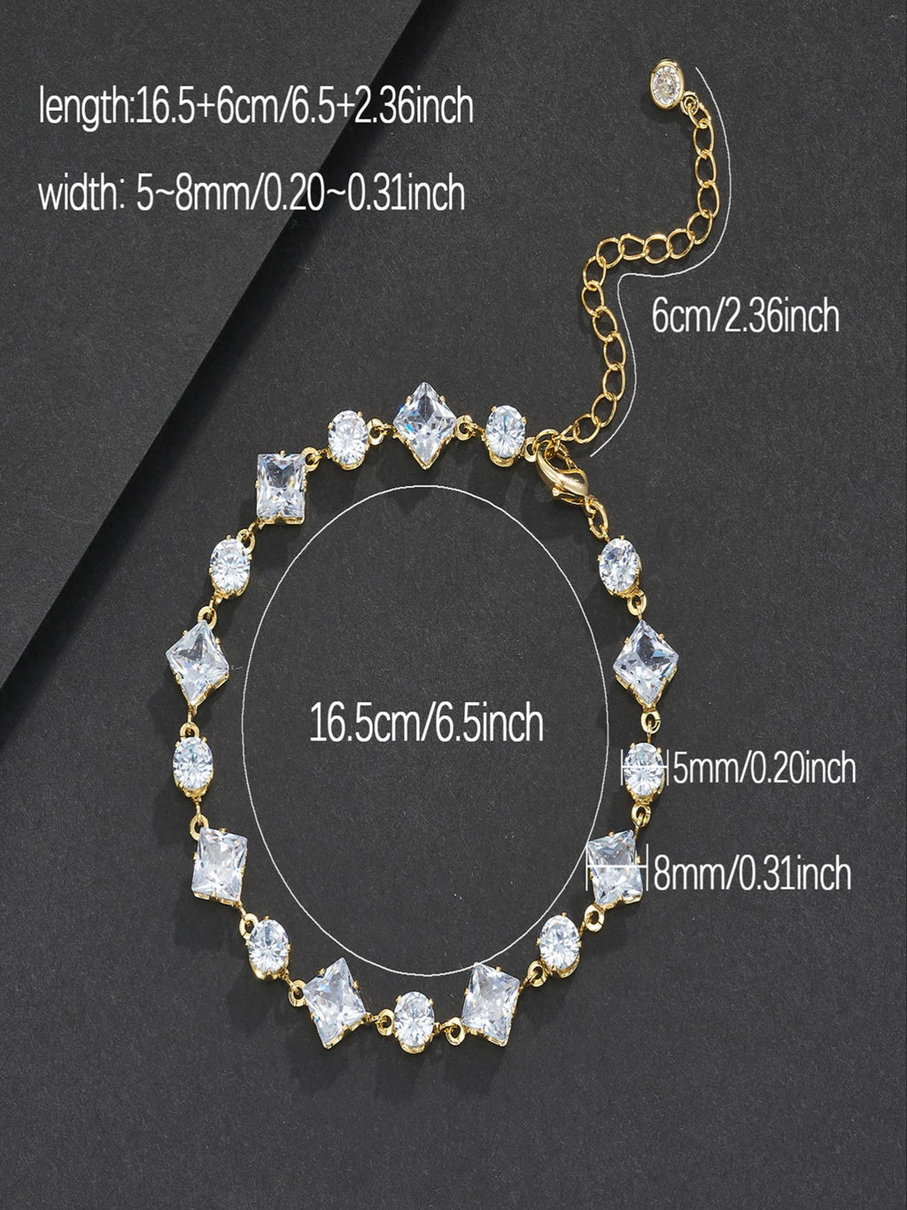 Candy Square CZ Bracelet