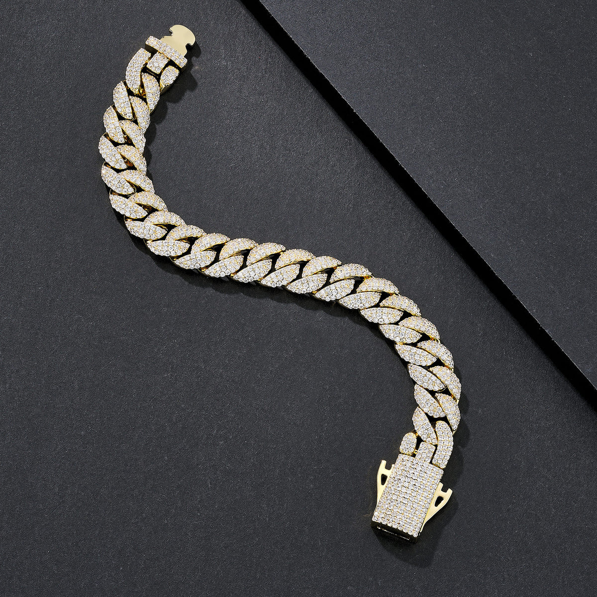 12mm Broad Chunky Plain Miami Cuban Bracelet