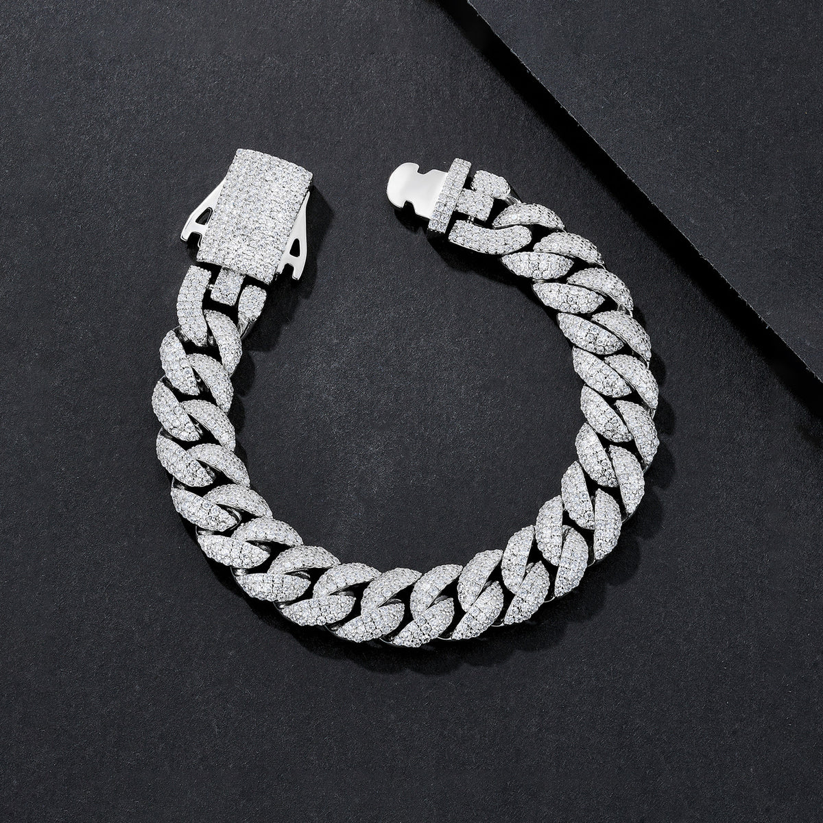 12mm Broad Chunky Plain Miami Cuban Bracelet