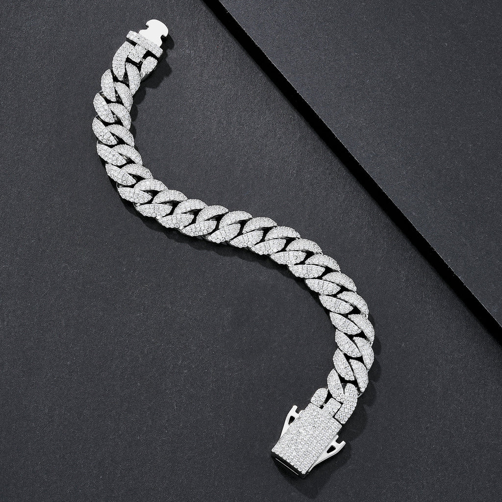 12mm Broad Chunky Plain Miami Cuban Bracelet