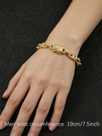 7mm Figure-8 Square CZ Bracelet