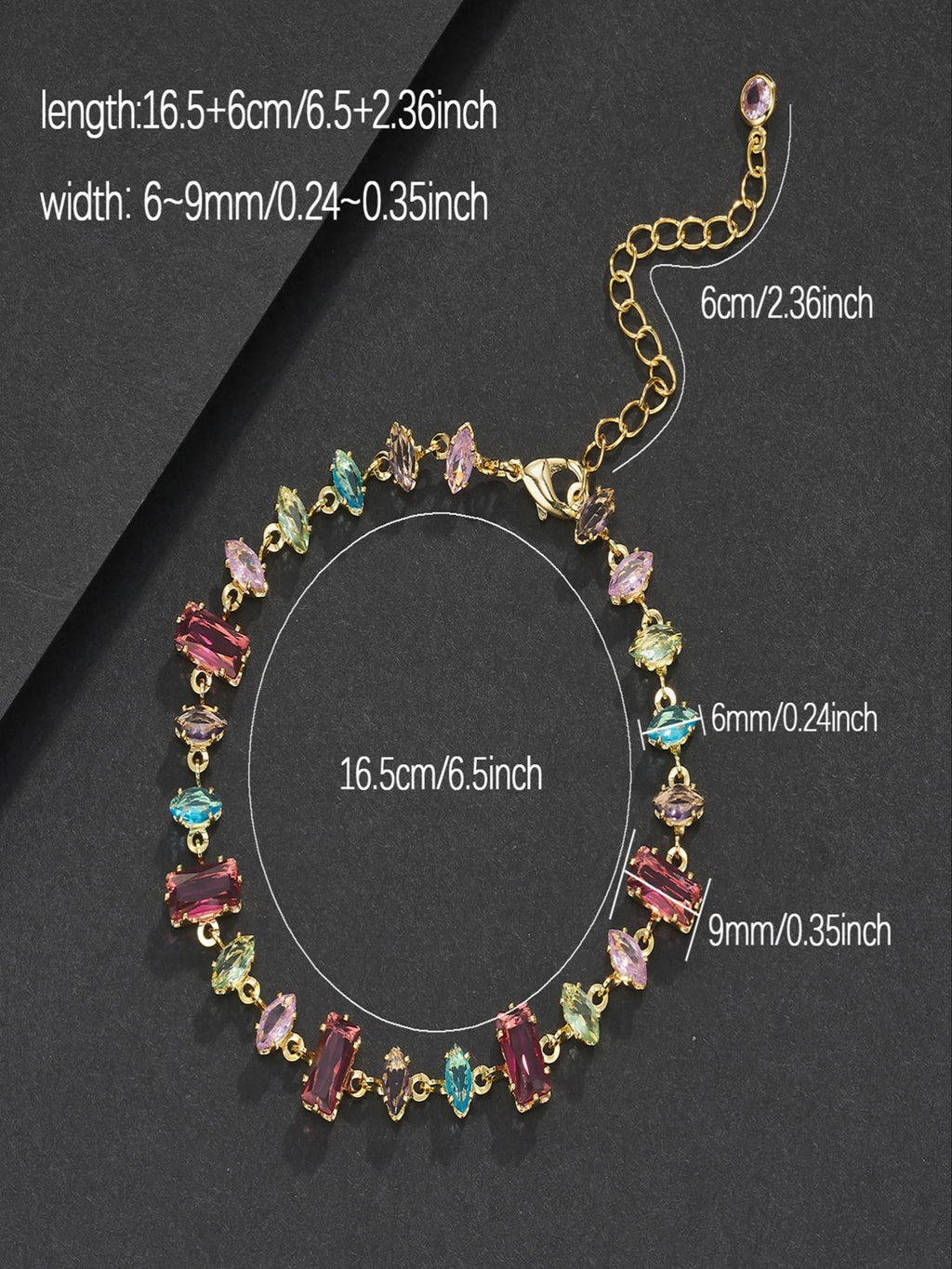 Multicolor Gemstone Bracelet