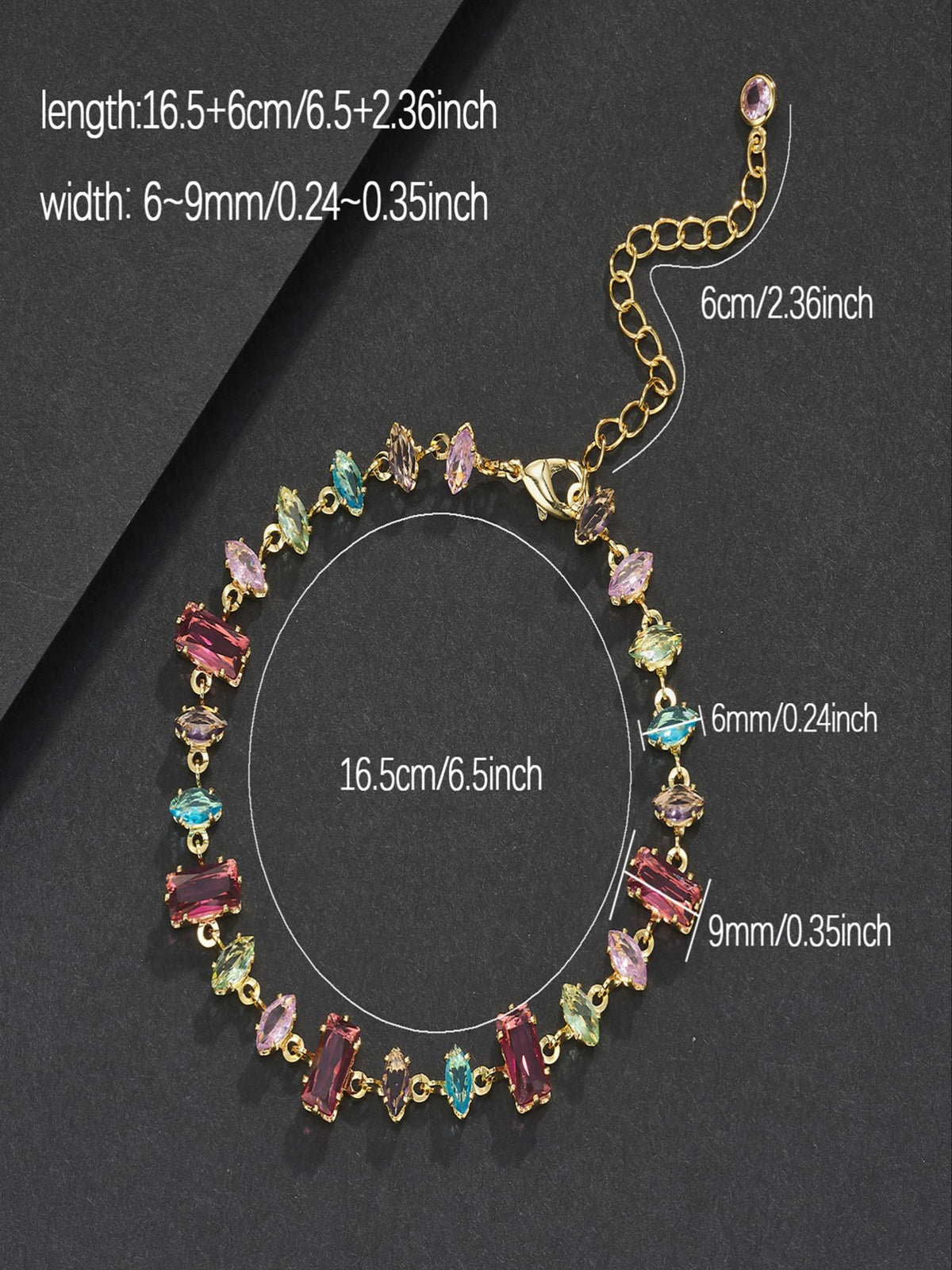 Multicolor Gemstone Bracelet