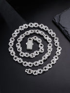 Iced Infinity CZ Cuban Link Necklace