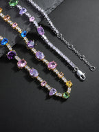 10mm Colored Stone Tennis Chain