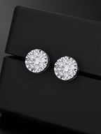 Classic Round CZ Stud Earring Set