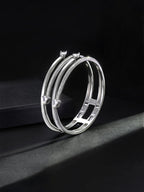 Snake Open-Cuff Hip-Hop Bangle