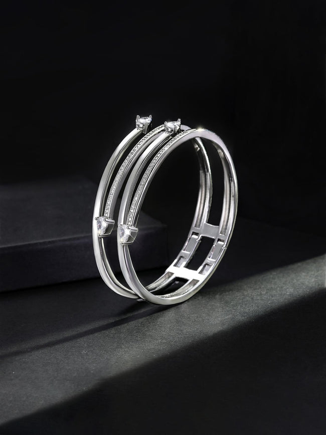 Snake Open-Cuff Hip-Hop Bangle Hover Image