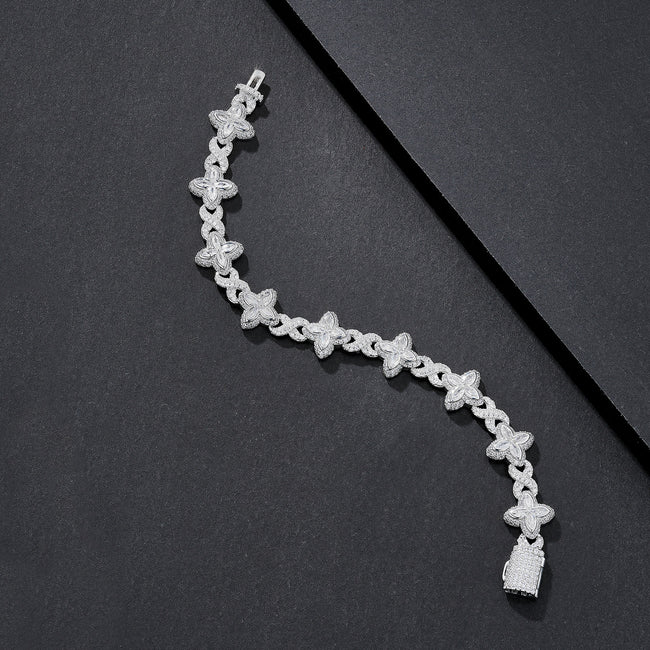 12mm Star-Link Iced Miami Cuban Bracelet Main Image