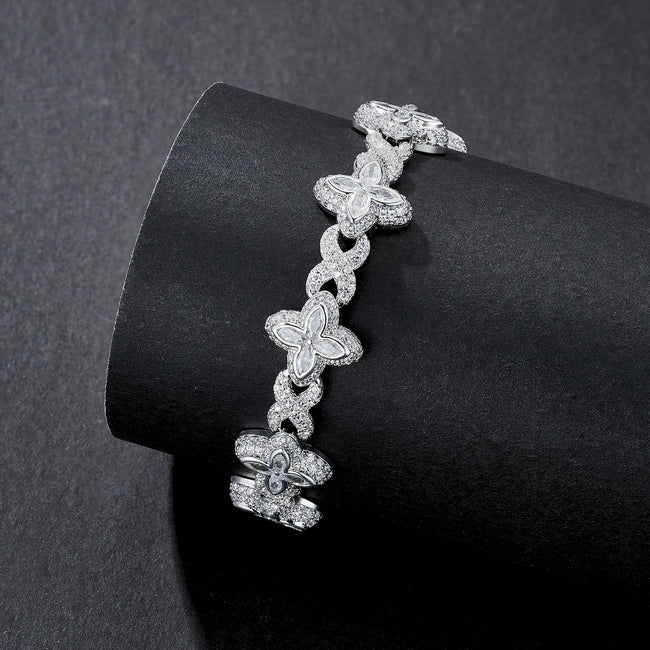 12mm Star-Link Iced Miami Cuban Bracelet Hover Image