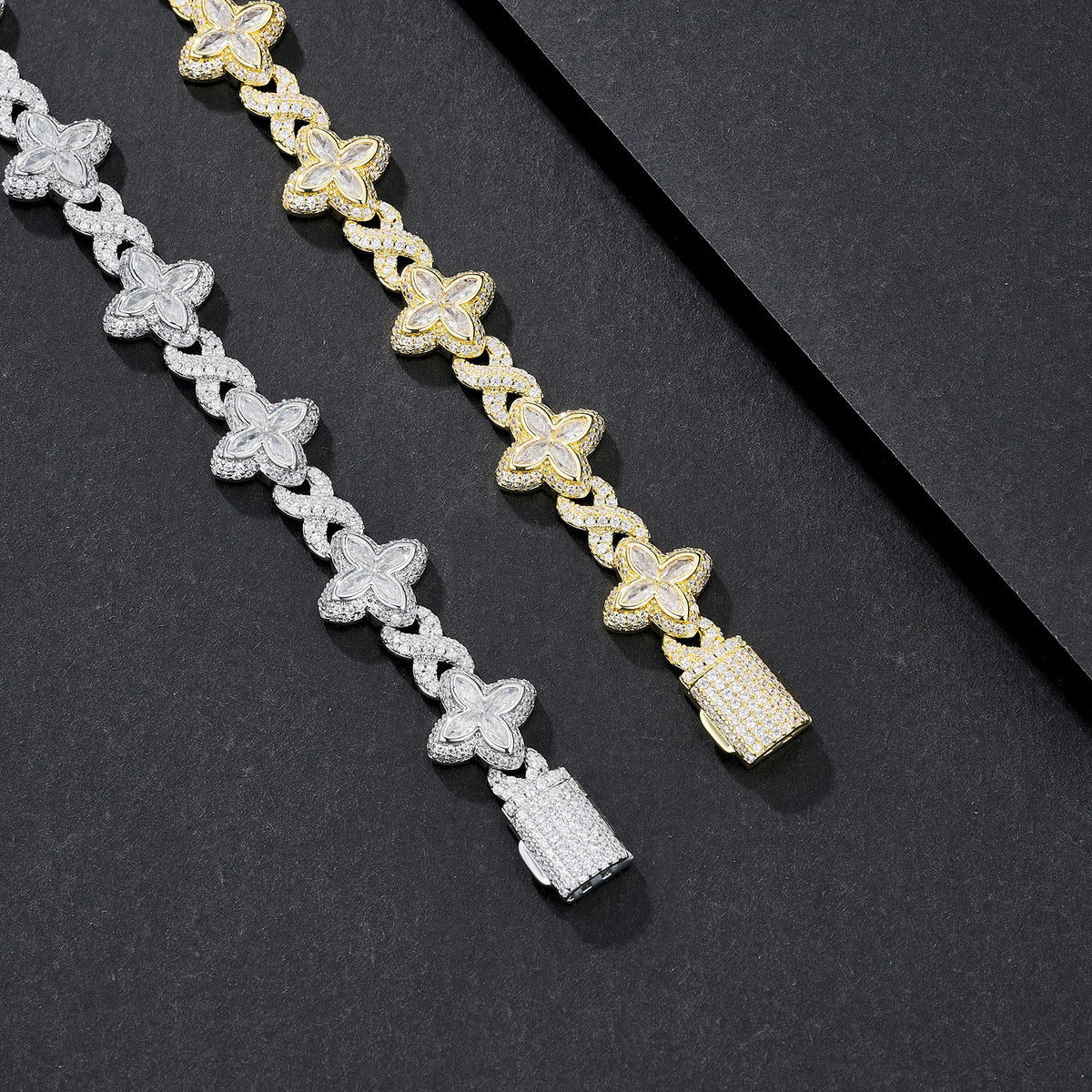 12mm Star-Link Iced Miami Cuban Bracelet