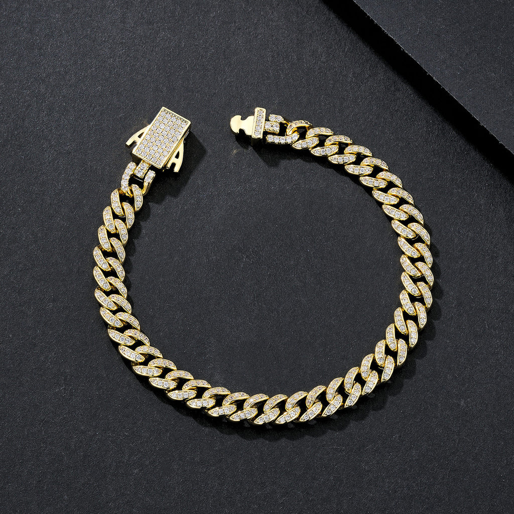 6mm Ultra-Slim Plain Miami Cuban Bracelet