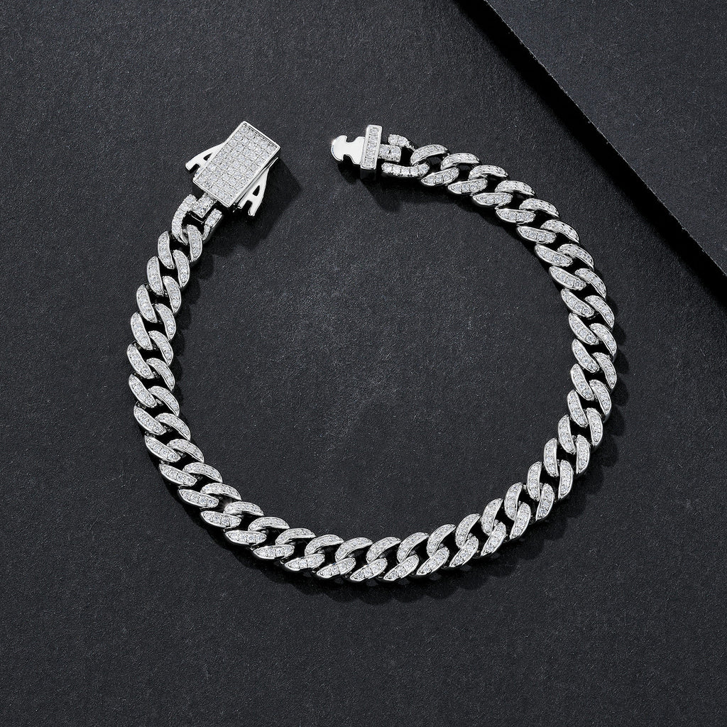 6mm Ultra-Slim Plain Miami Cuban Bracelet