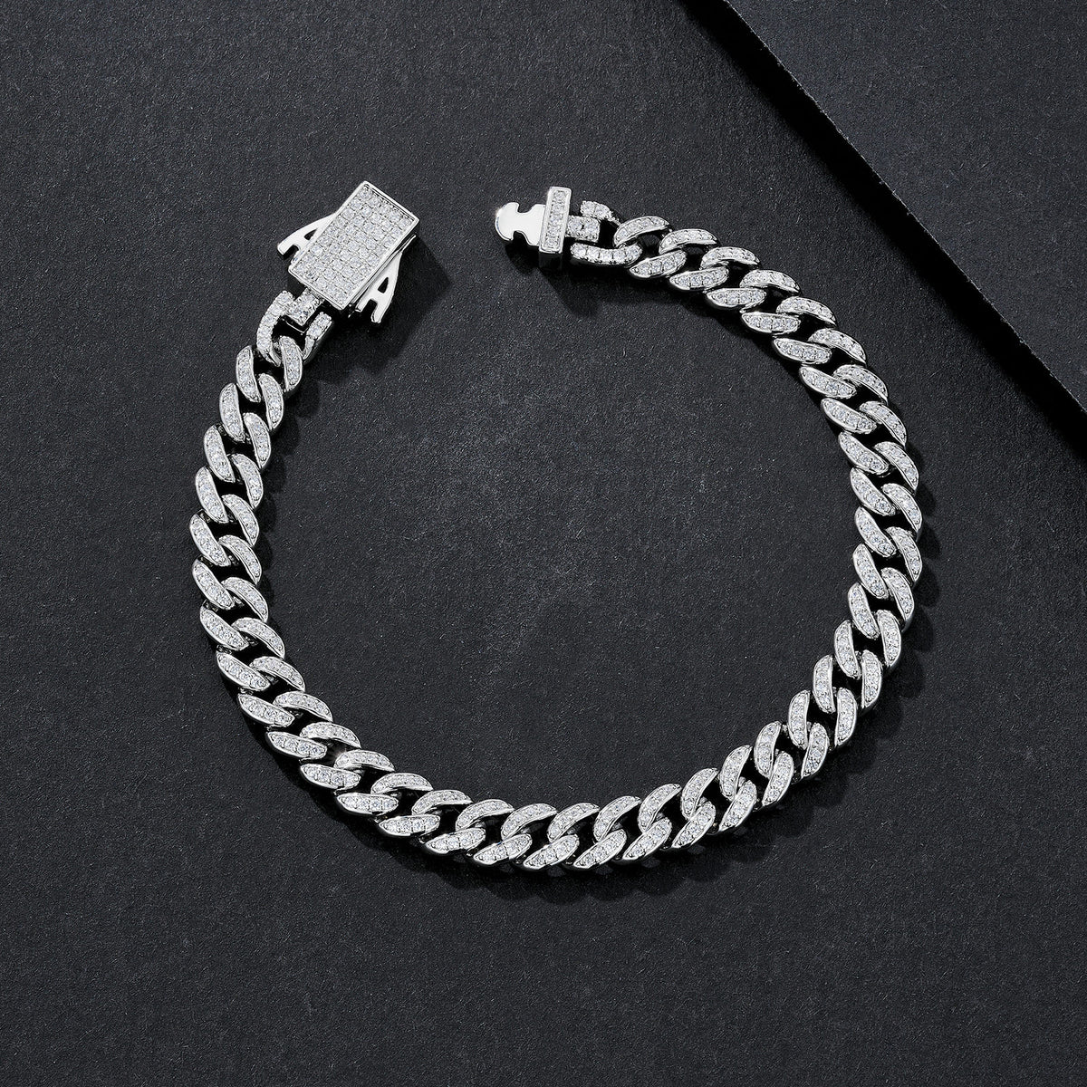 6mm Ultra-Slim Plain Miami Cuban Bracelet