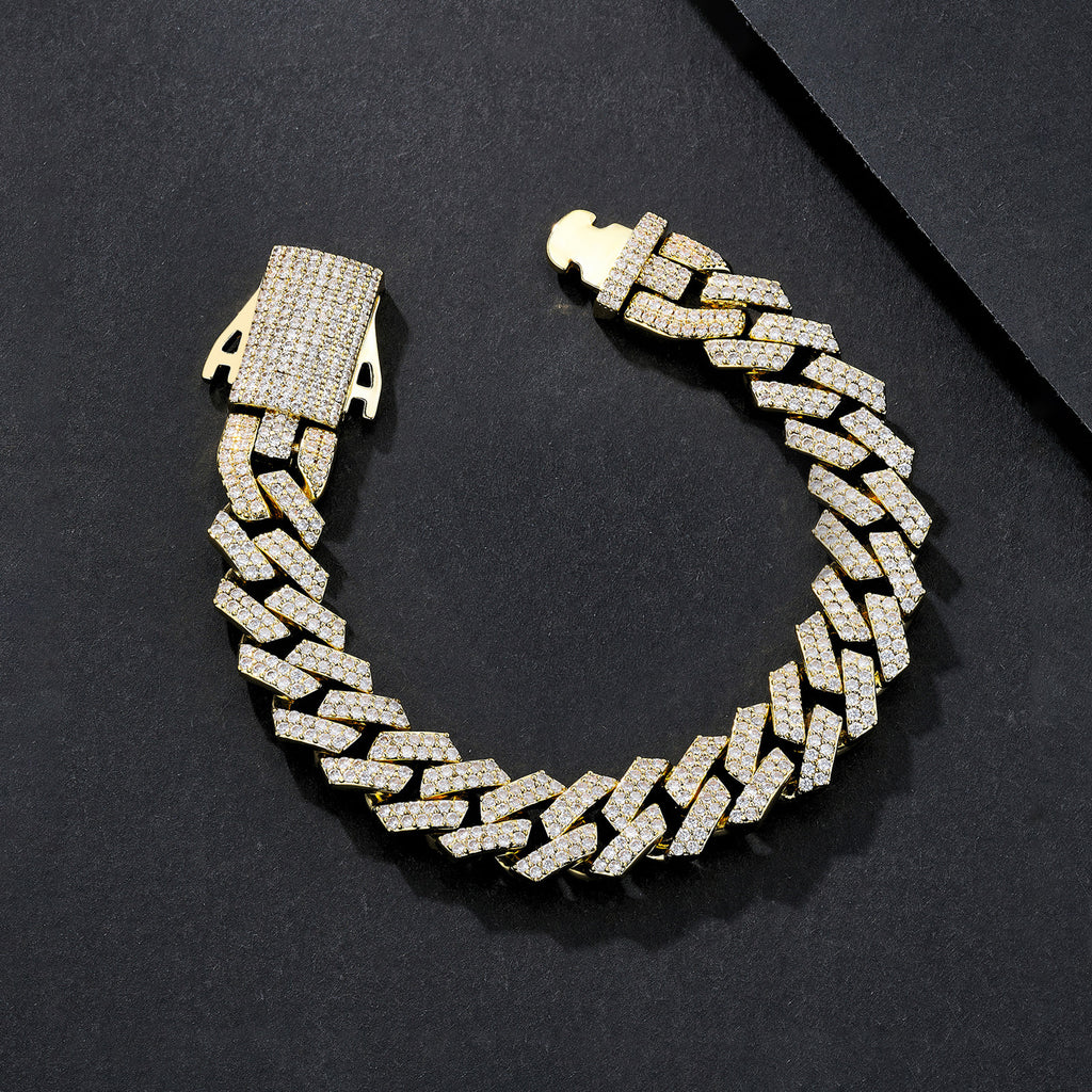 12mm Vintage Plain Miami Cuban Bracelet