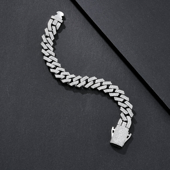 12mm Vintage Plain Miami Cuban Bracelet Main Image