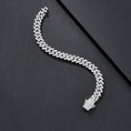 8mm Compact-Link Plain Miami Cuban Bracelet