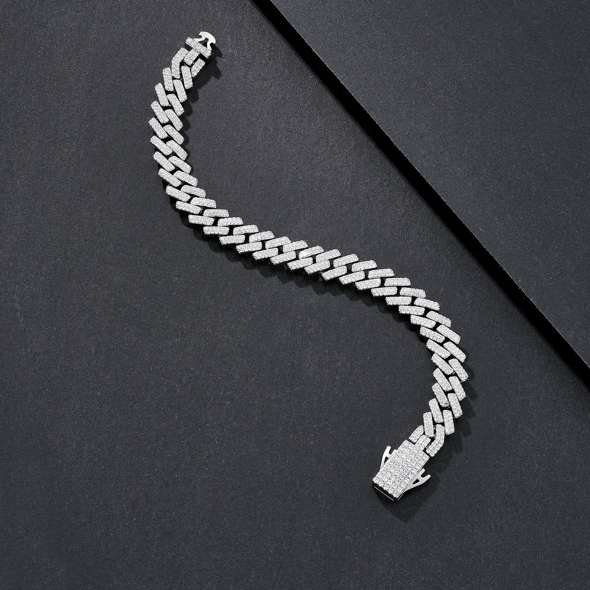 8mm Compact-Link Plain Miami Cuban Bracelet