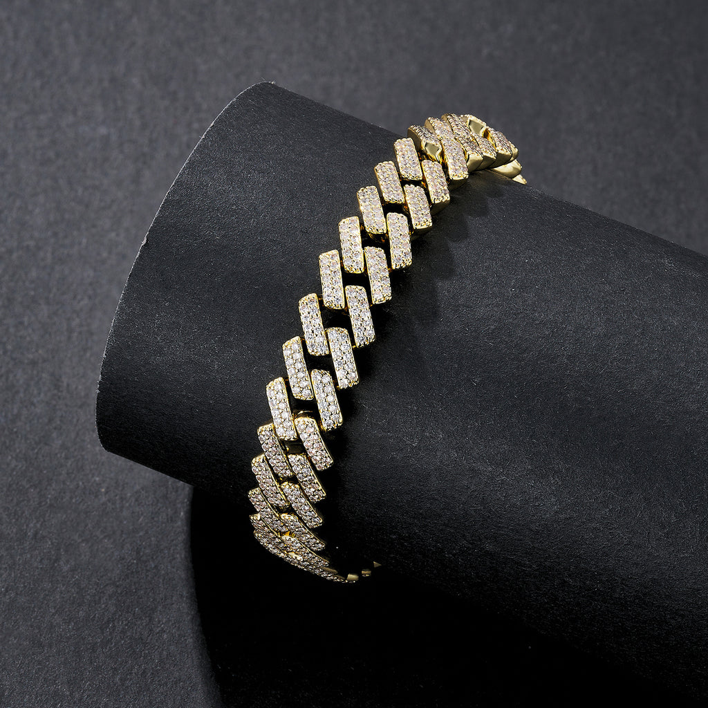 8mm Compact-Link Plain Miami Cuban Bracelet