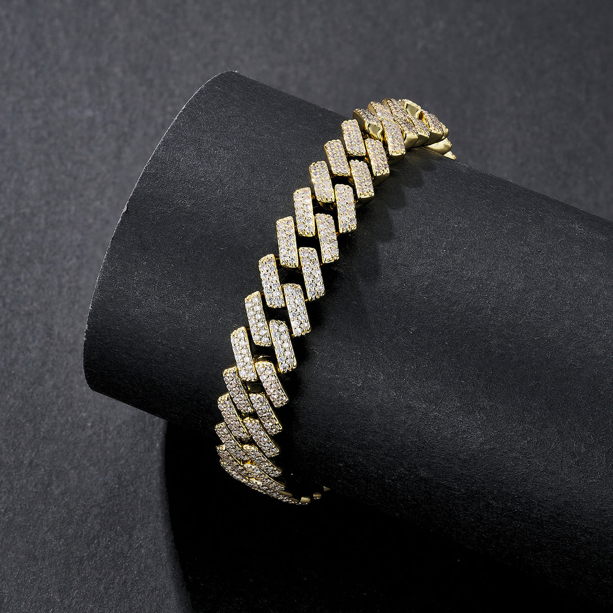 8mm Compact-Link Plain Miami Cuban Bracelet