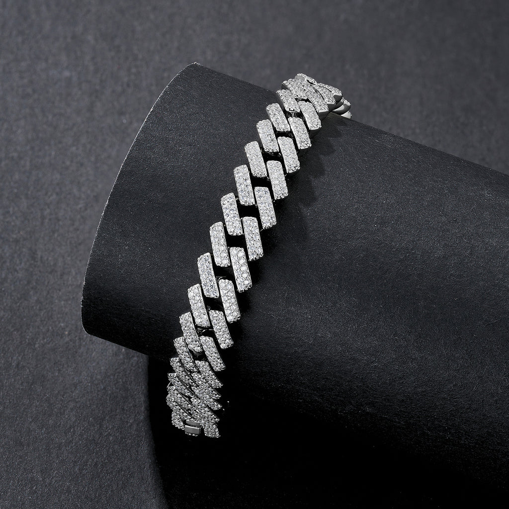 8mm Compact-Link Plain Miami Cuban Bracelet