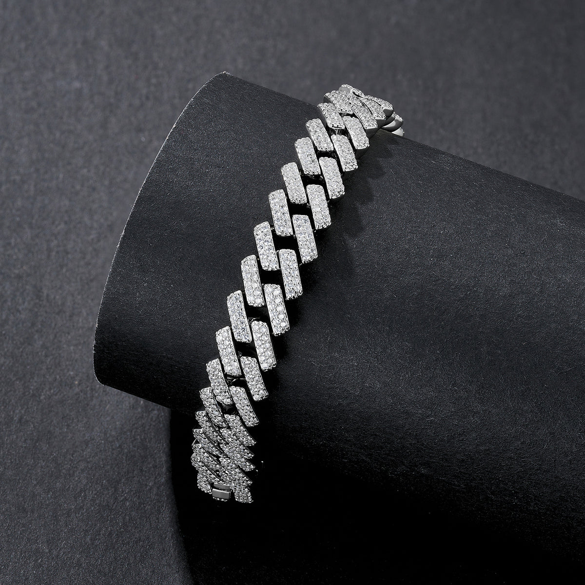 8mm Compact-Link Plain Miami Cuban Bracelet